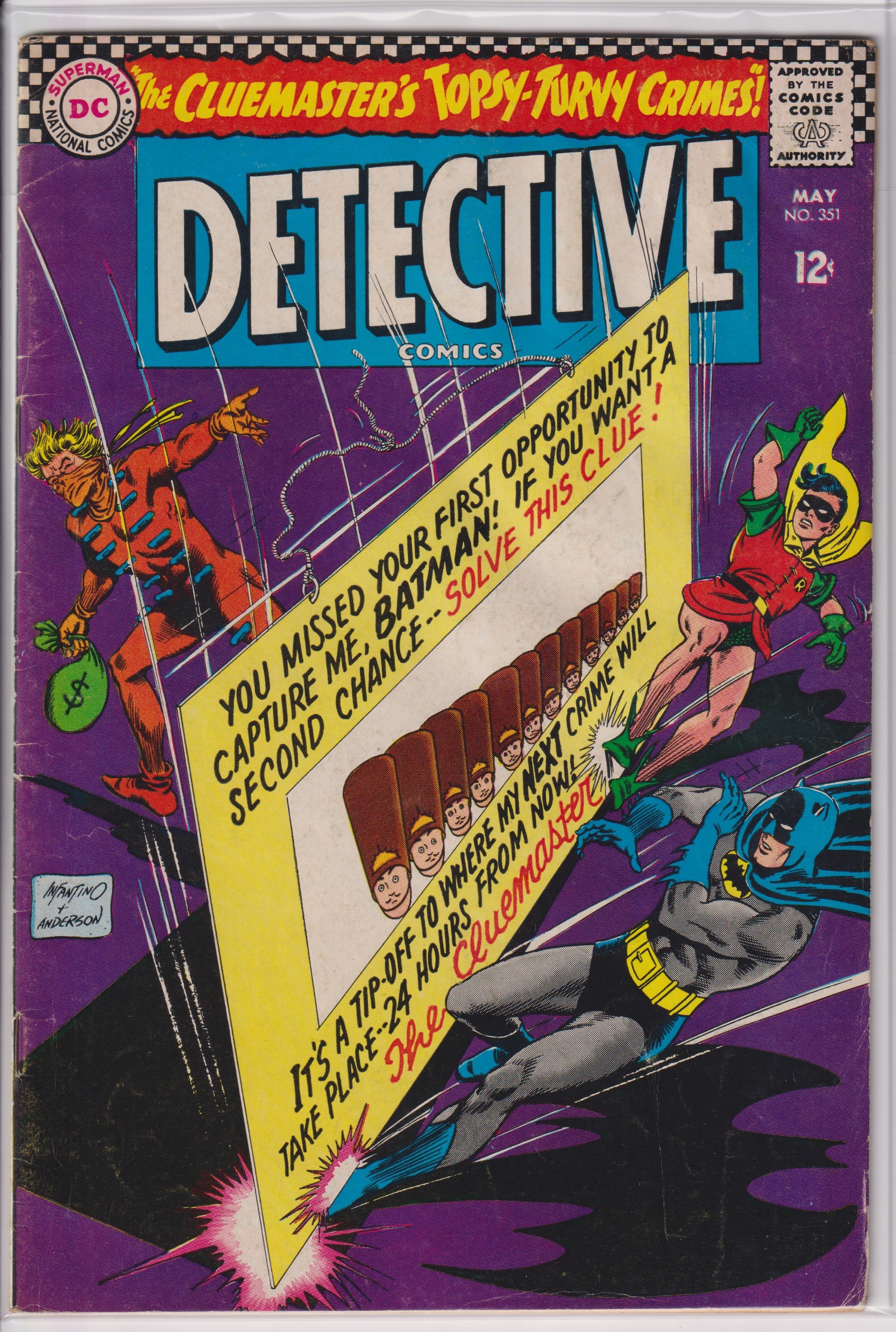 Detective Comics (1937) 351 (1st Cluemaster)