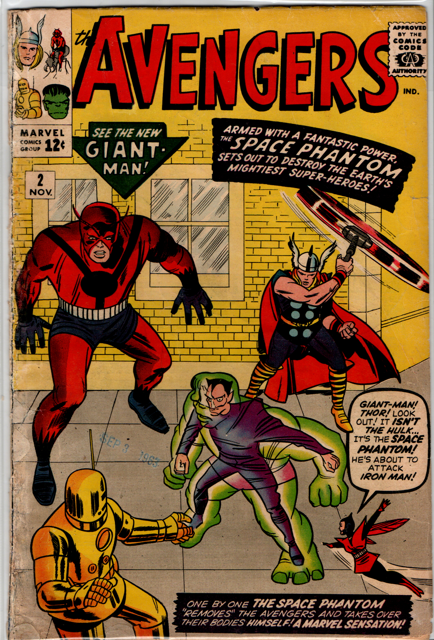 Avengers (1963) 002 (2nd Avengers, Hulk Leaves team)