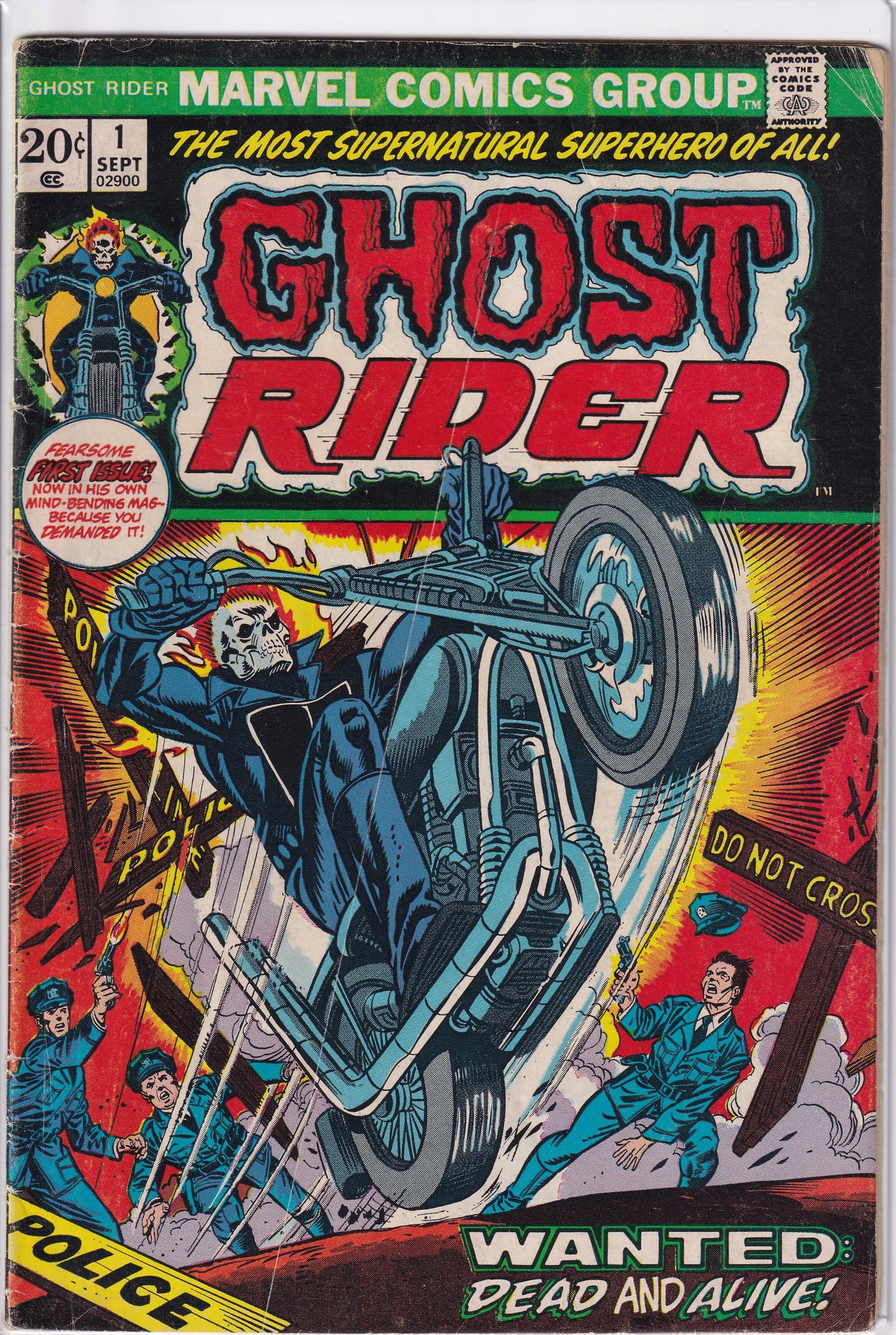 Ghost Rider (1973) 01 (1st Daimon Hellstrom the Son of Satan)