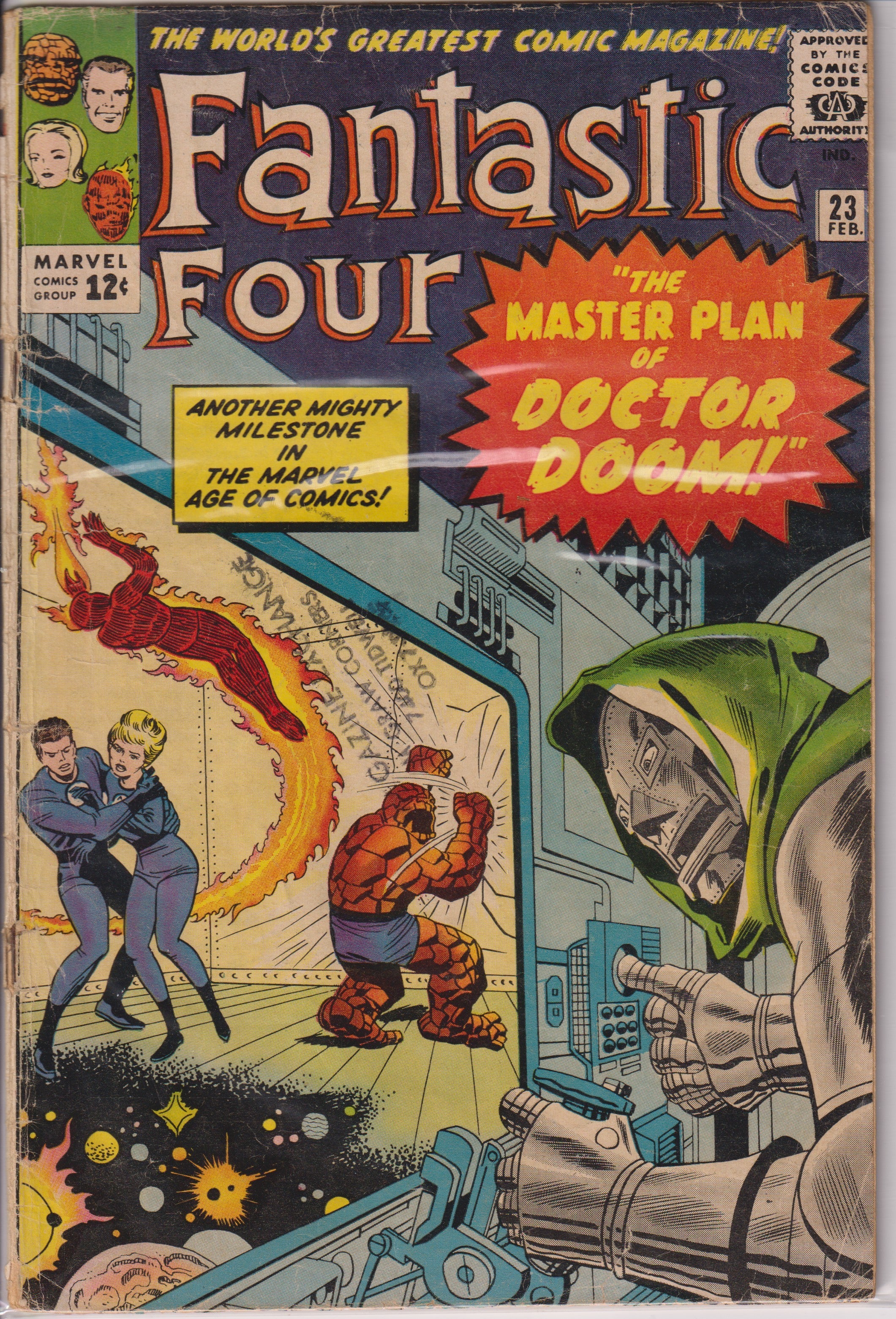 Fantastic Four (1961) 023 (2nd silver age Captain America)
