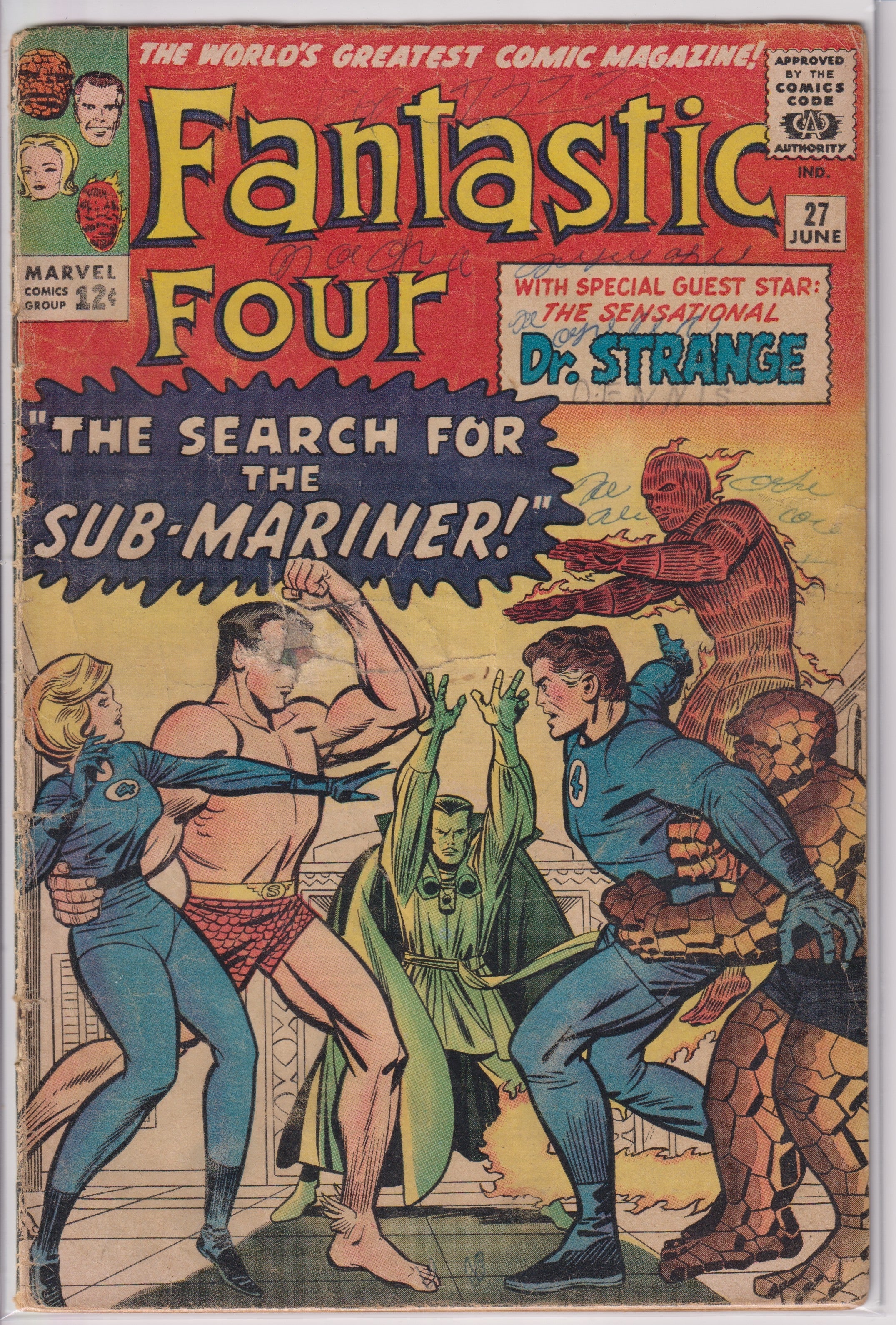 Fantastic Four (1961) 027 (1st Doctor Strange cover appearance)
