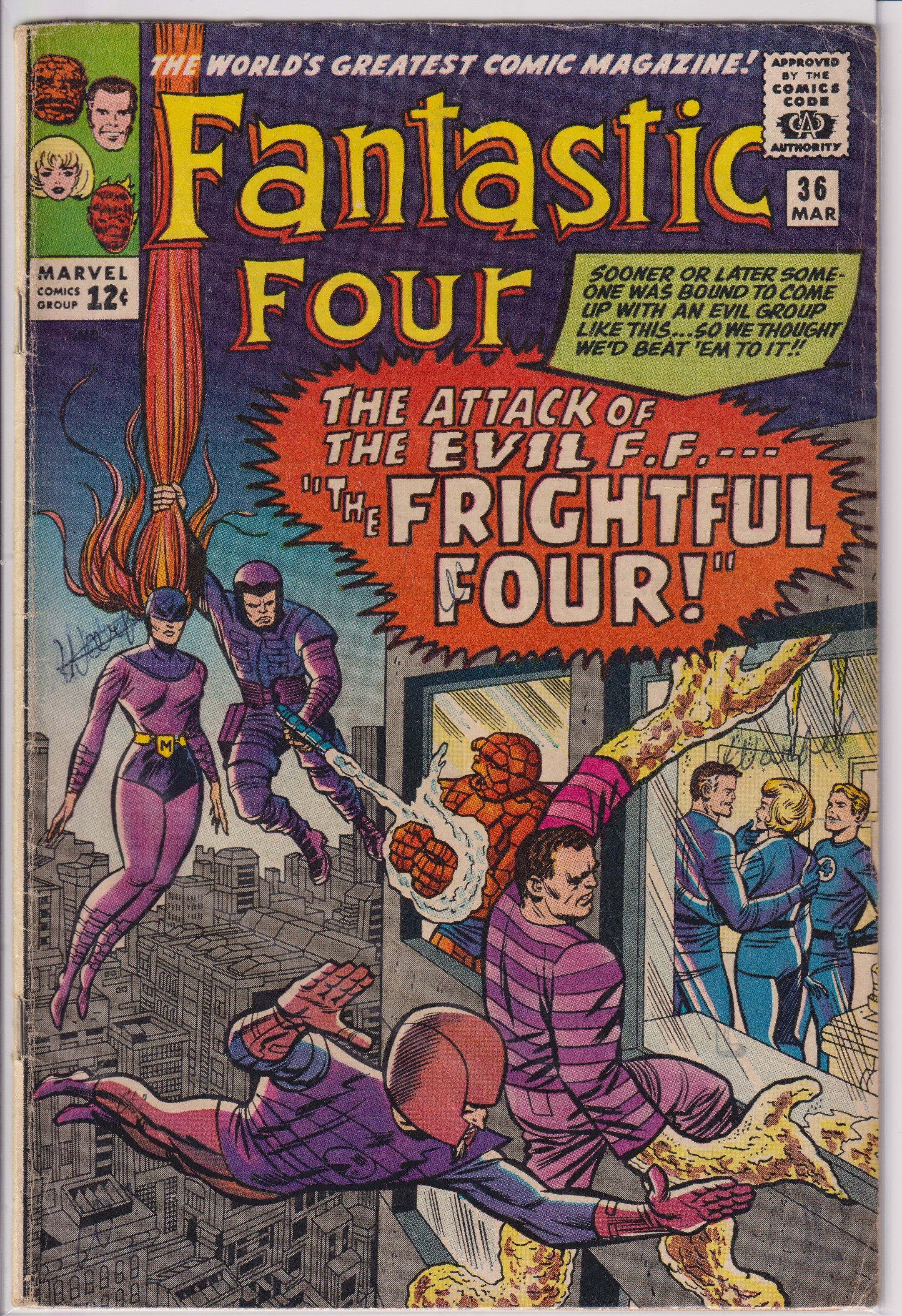 Fantastic Four (1961) 036 (1st Frightful Four/1st Medusa)