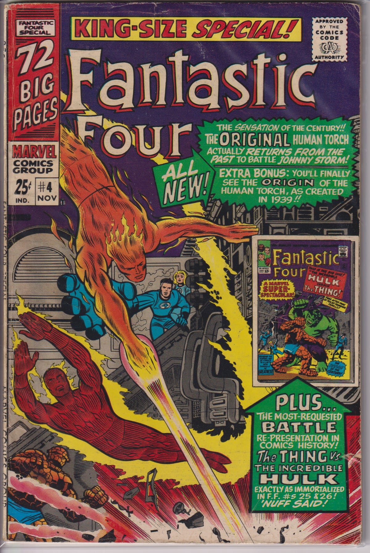 Fantastic Four Annual 04 (1st original Human Torch in the Silver Age)