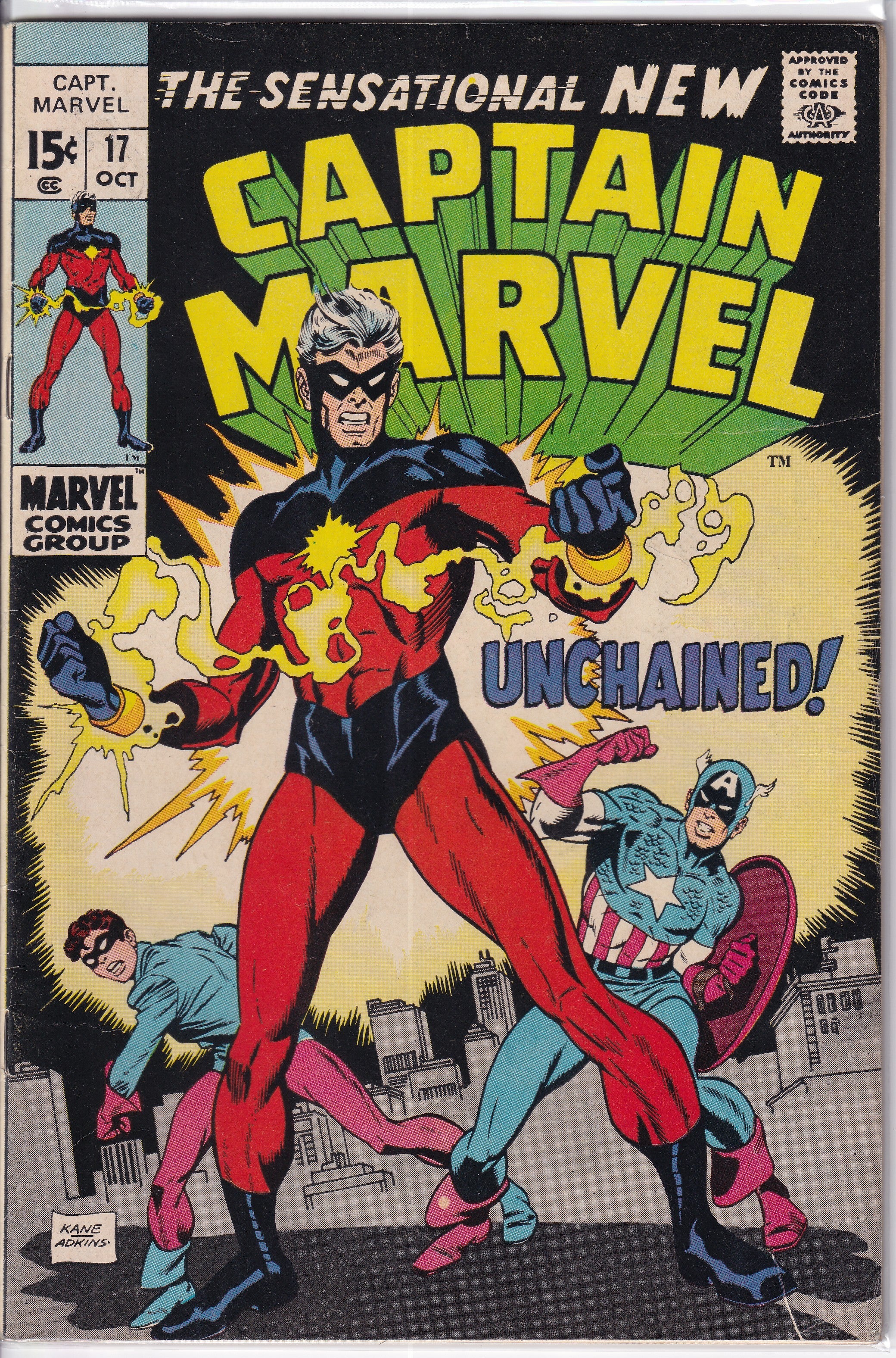 Captain Marvel (1968) 16 - 17 (Introduce Classic Costume)