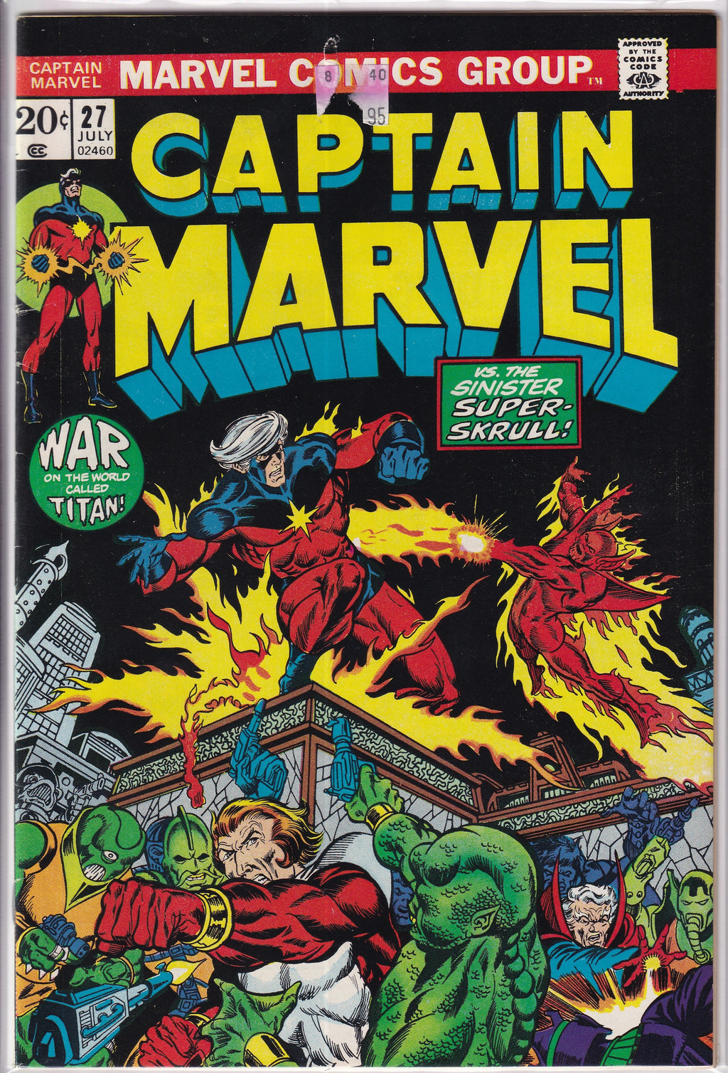 Captain Marvel (1968) 27 (1st Eros/2nd Drax/3rd Thanos)